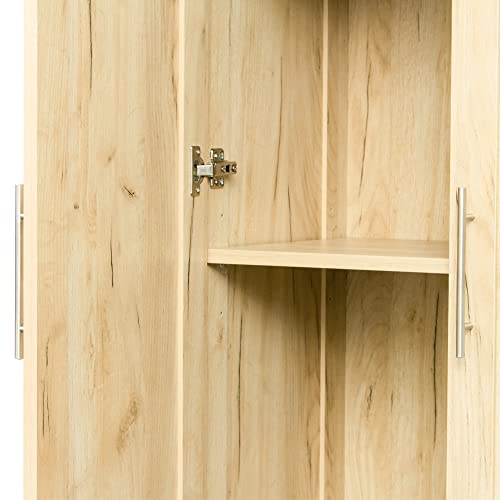 Pantry Cabinet,71" H Tall Wood Storage Cabinet with Adjustable Shelves Doors for Kitchen Bedroom Living Room (White)