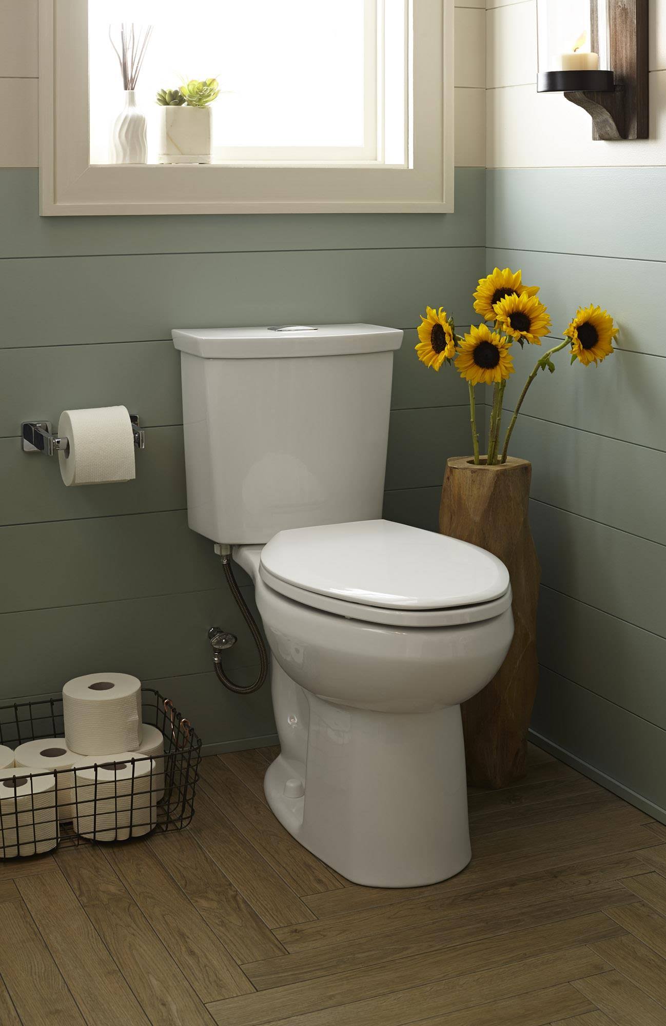 American Standard H2Option 0.92/1.28 GPF 2-Piece Dual-Flush Elongated Toilet in White