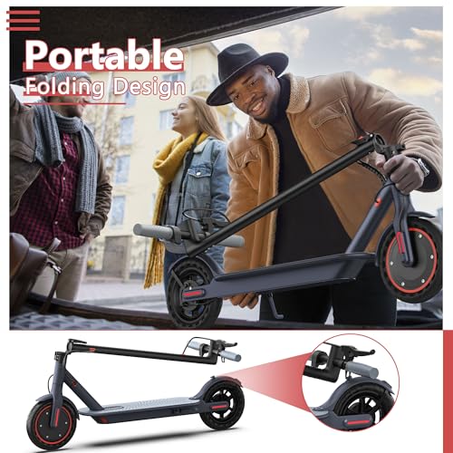 Electric Scooter for Adults, 8.5"/10" Tires, 19/22Mph, 350W/500W Motor, 21-28 Miles Range, Folding E-Scooter with Dual Suspension,APP(V1/SPRO/MAX/PRO)