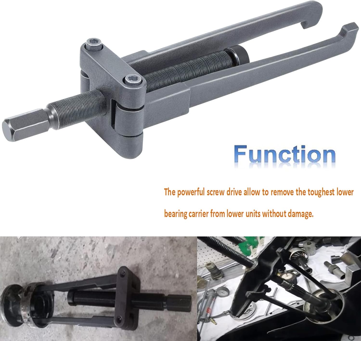 Lower Bearing Carrier Puller Fits for Yamaha Johnston Evinrude Mercury Honda and Mercruiser