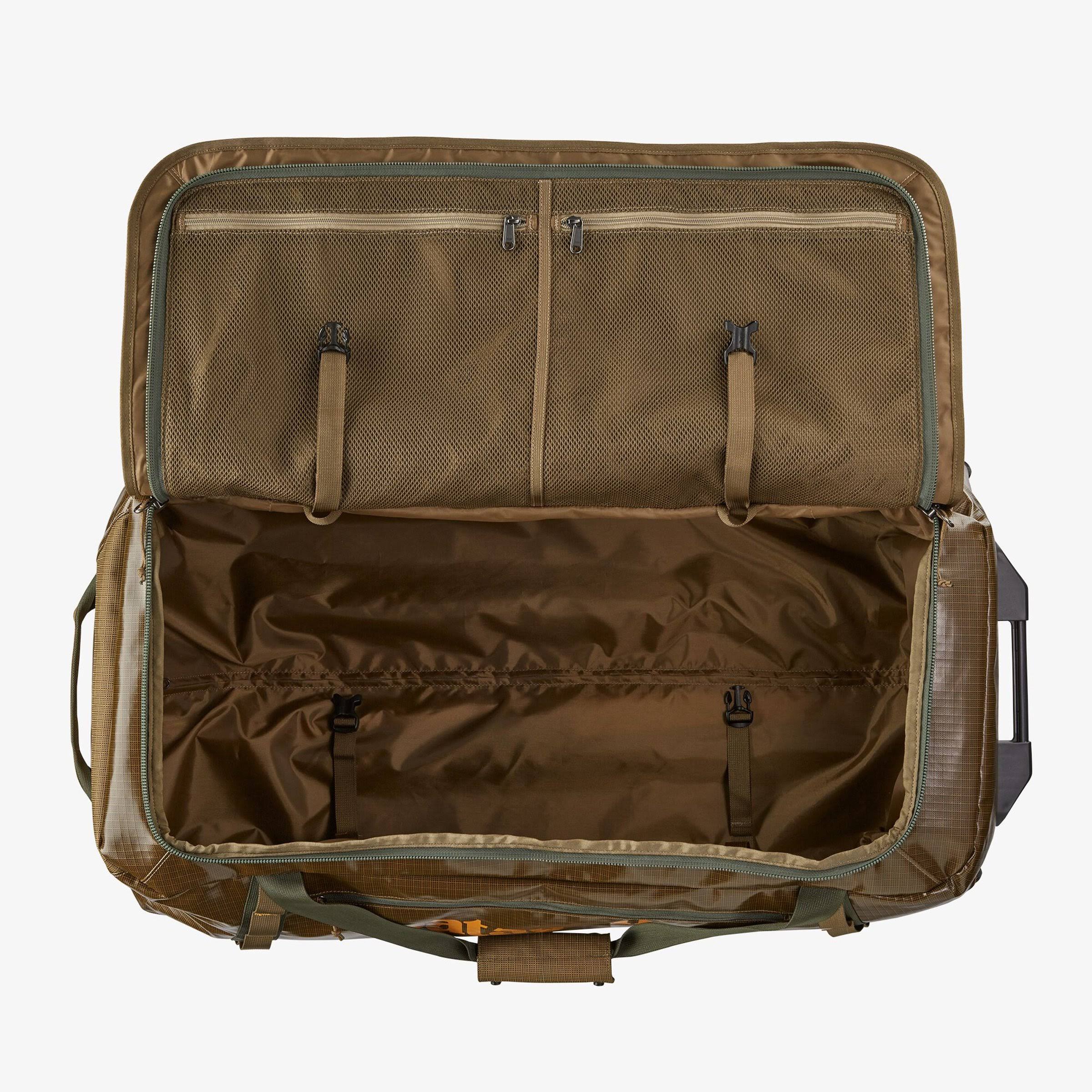 Patagonia Black Hole Wheeled Duffel 100L - Black w/Fitz Trout