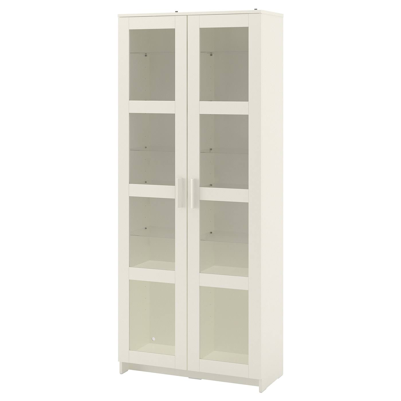 IKEA - BRIMNES Glass-Door Cabinet, White, 31 1/2x74 3/4
