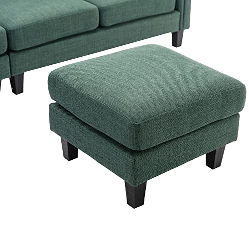 Convertible Sectional Sleeper Futon Sofa Bed with Tapered Legs and Solid Wood Frame,Foldable Loveseat Couch,w/Square Armrest,for Living Room,Study,Dorm,Office,Black, 70.5"