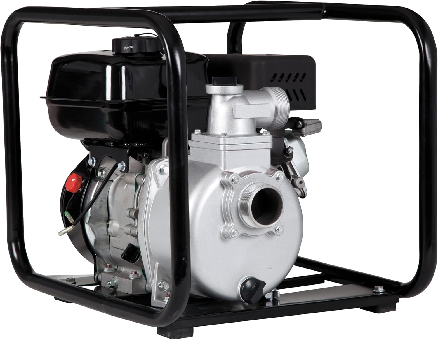 Red Lion 617034 6RLAG-2LST 208cc, 150 GPM OHV Engine Driven Aluminum Semi-Trash Pump, 2-inch MNPT Suction and Discharge, Black