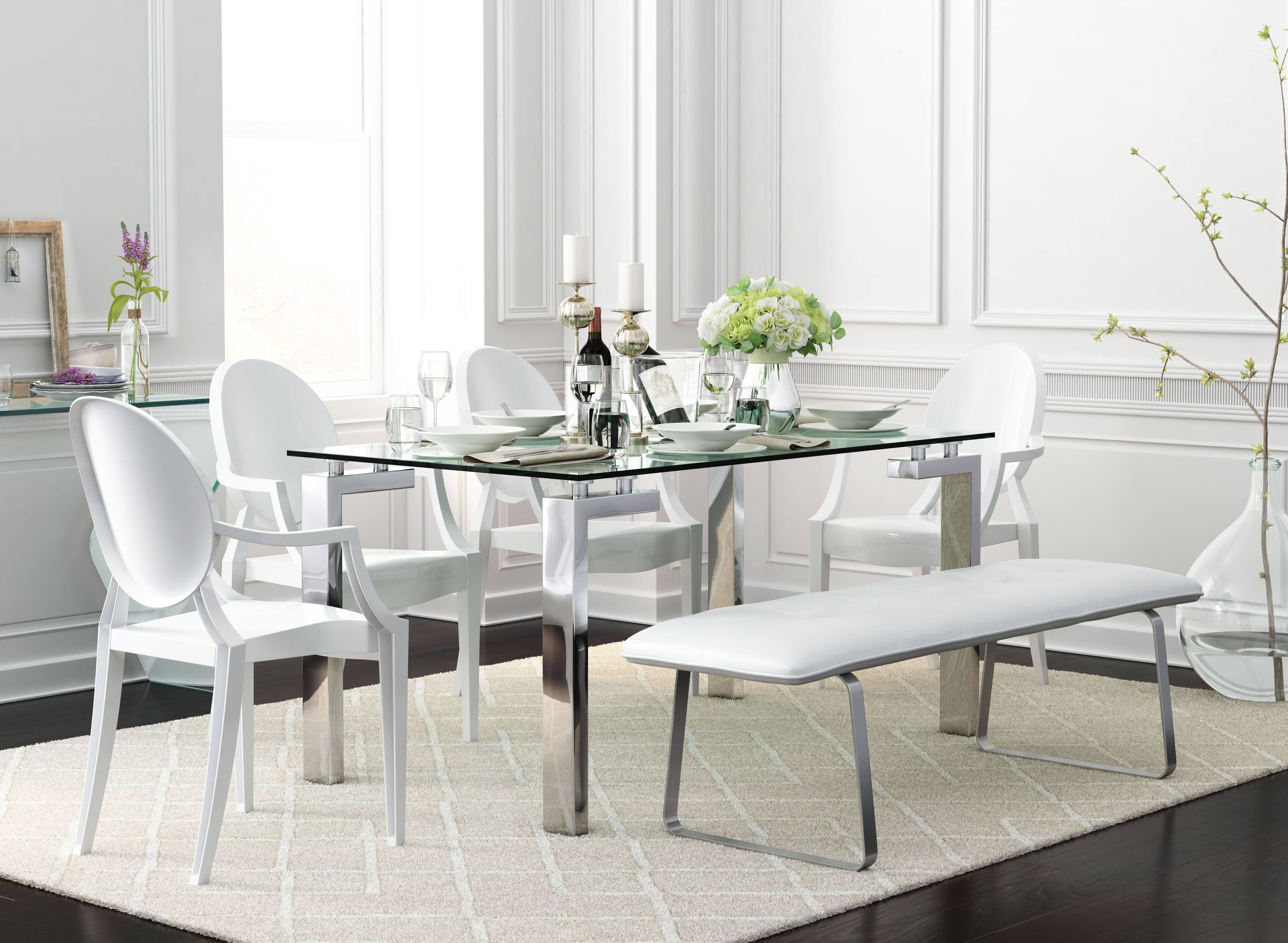 Zuo Modern Roca Dining Table Stainless Steel