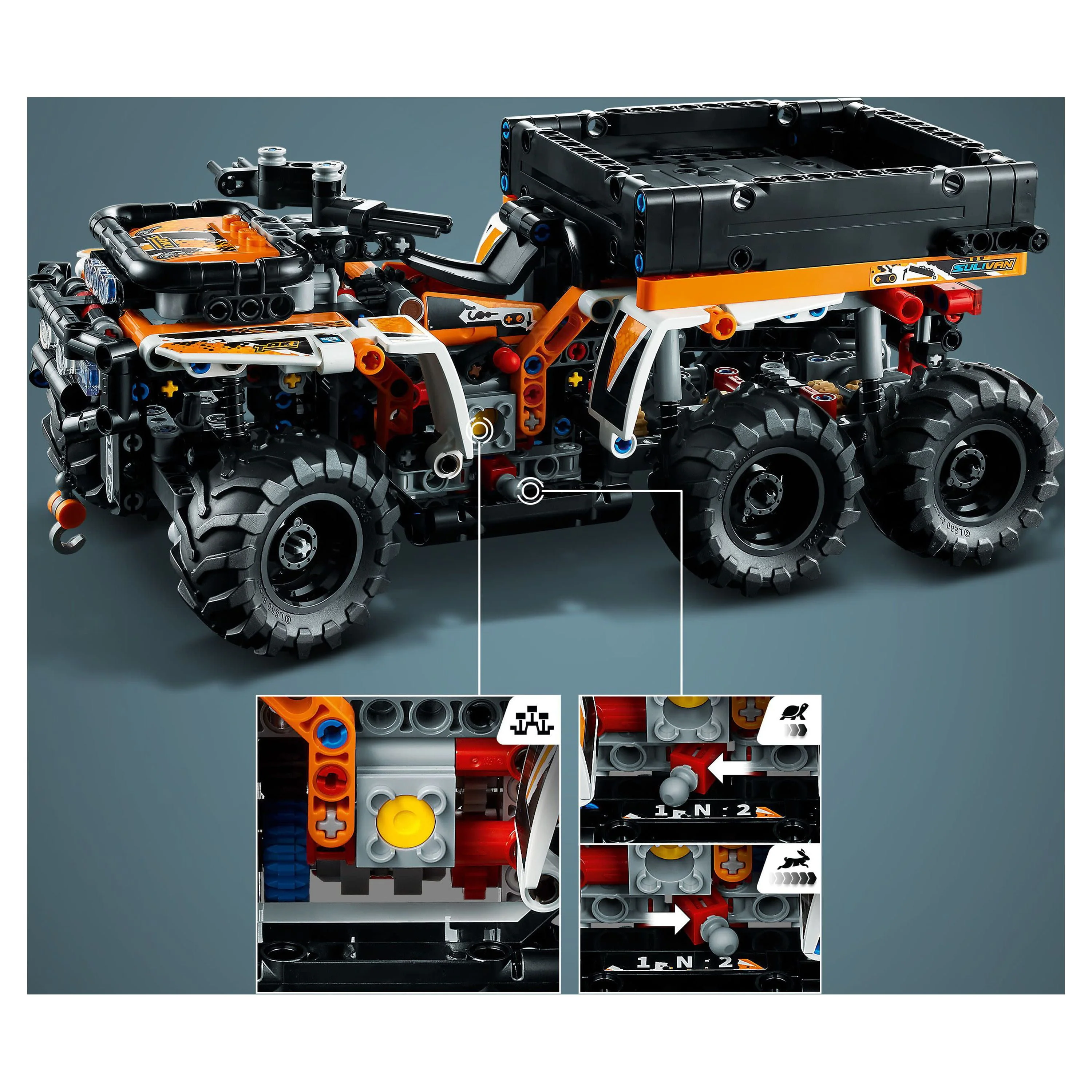 LEGO Technic All-Terrain Vehicle 42139, 6-Wheeled Off Roader Model Truck Toy, ATV Construction Set, Birthday Gift Idea for Kids, Boys and Girls