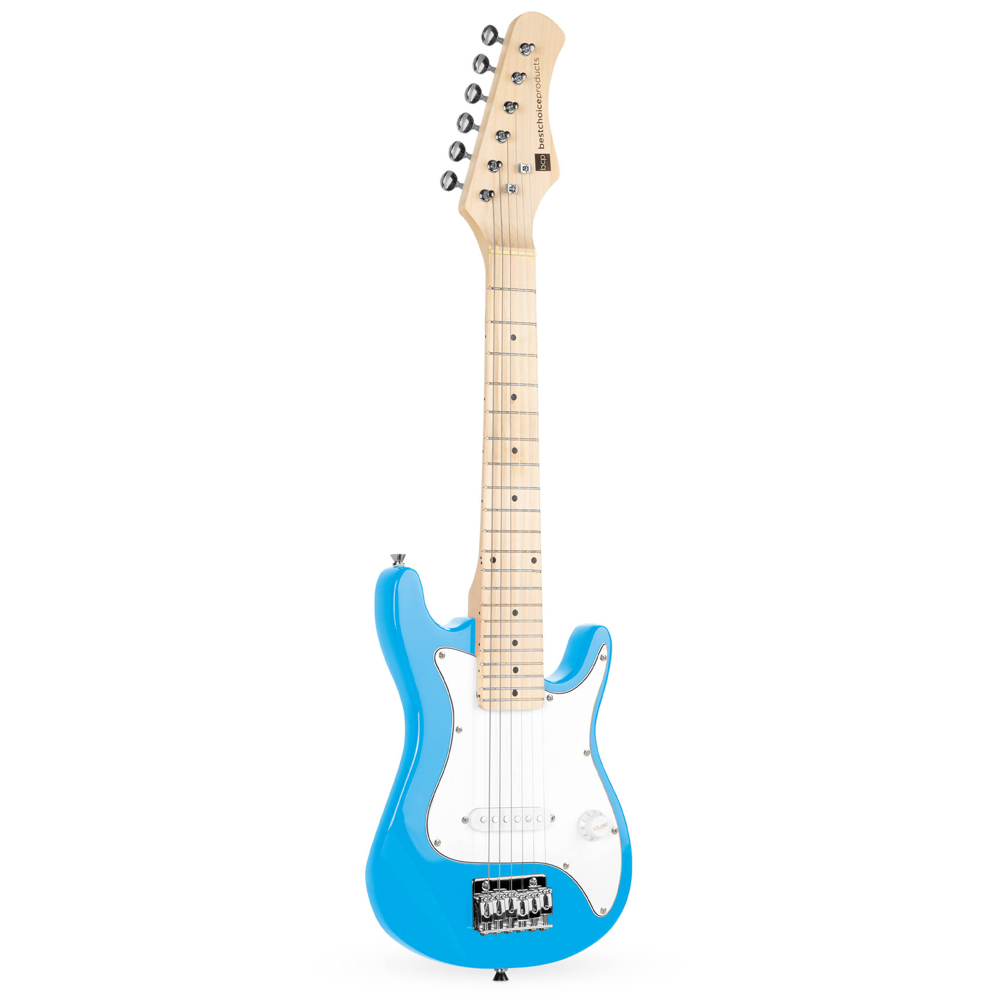 Best Choice Products 30in Kids Electric Guitar Beginner Starter Kit w/ 5W Amplifier, Strap, Case, Picks - Light Blue