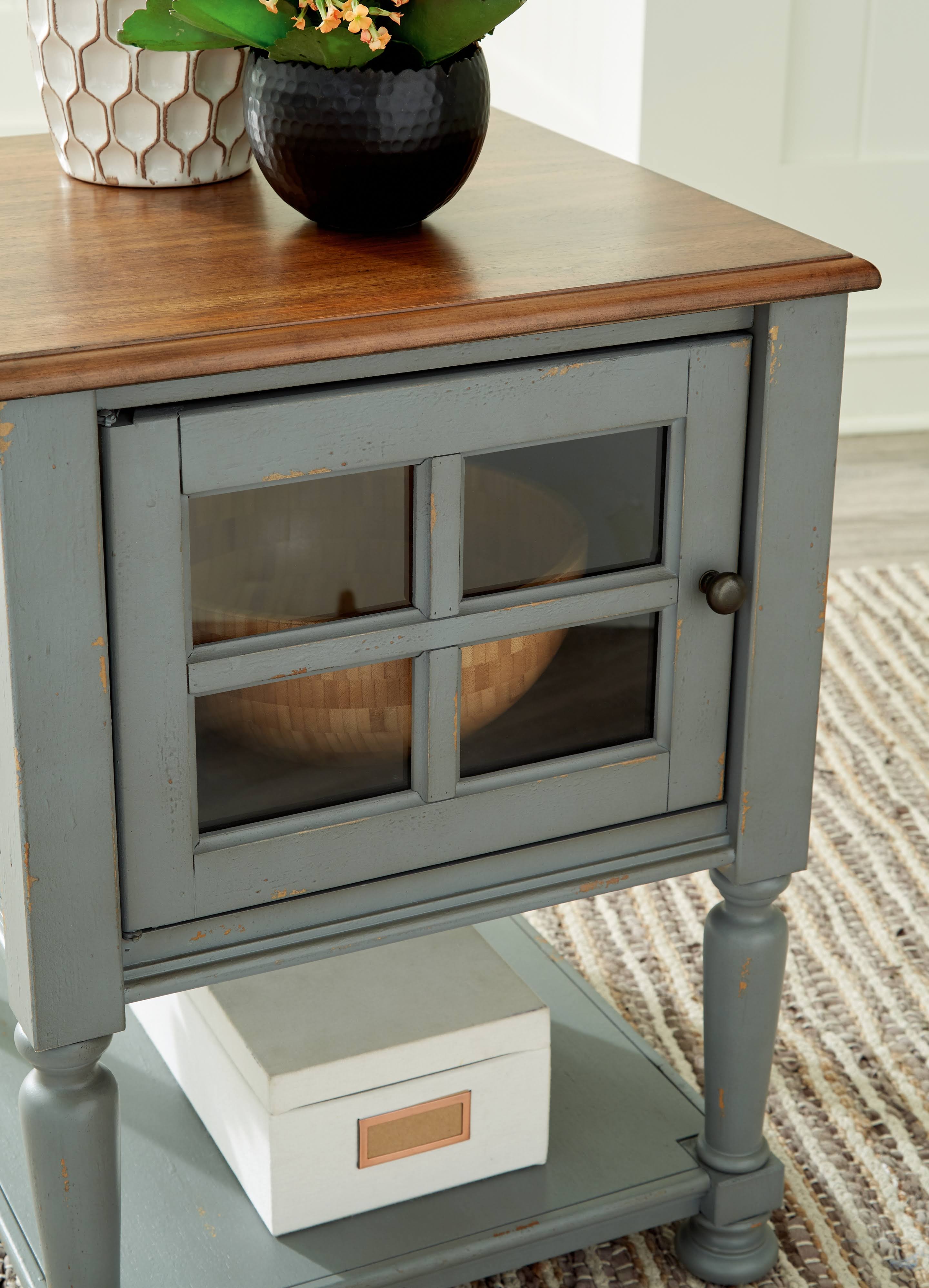 Mirimyn - Gray/Brown - Accent Cabinet