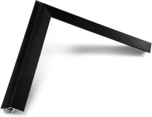 Deco TV Frames Alloy Scoop - Anodized Black Bezel Compatible ONLY with Samsung The Frame TV
