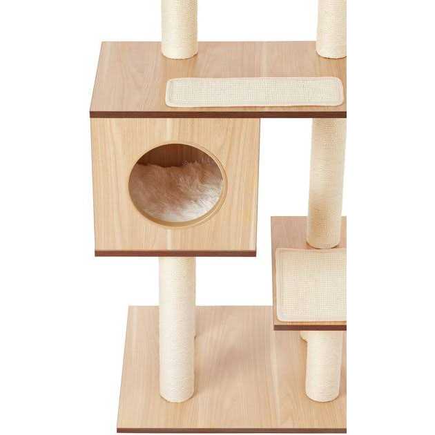 Frisco 47.5-In Modern Cat Tree Condo - Pet Supplies online store
