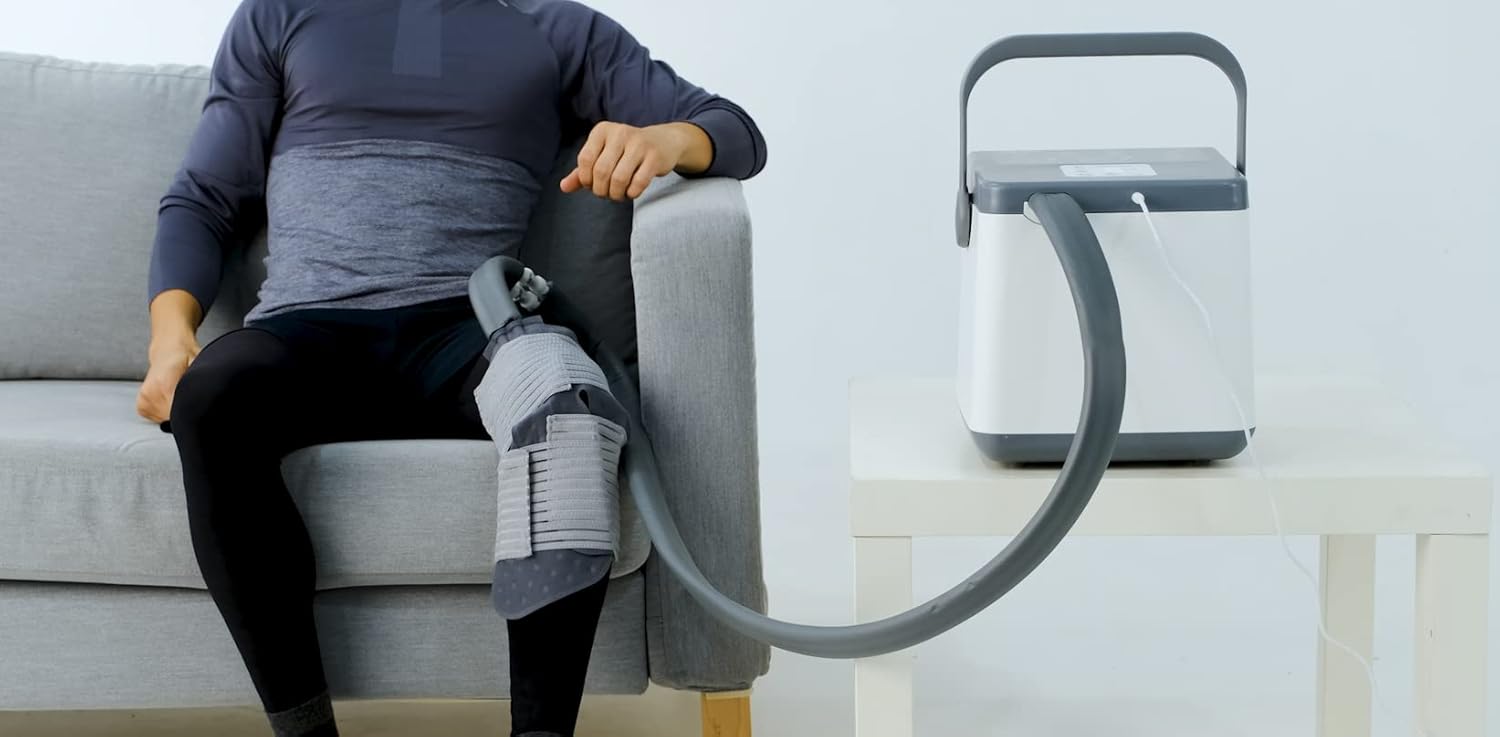NEHOO Cold Therapy System, Low Noise Ice Therapy Machine, Continuous Cryotherapy Cold Pack, Universal Pad for Knee, Ankle, Cervical, Back, Leg and Hip