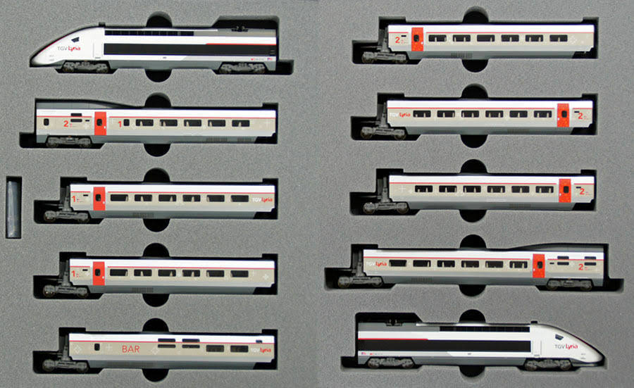 Kato N Gauge 10-1325 TGV Lyria Lilia 10-Car Set