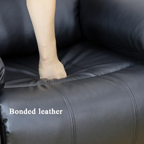 A Ainehome Contemporary Furniture Bonded Leather Recliner Sofa Set Living Room Set, Couch and Loveseat Sets, Brown Sofa Set, Loveseat, Leather Sofa Set for Linving room.(Brown)