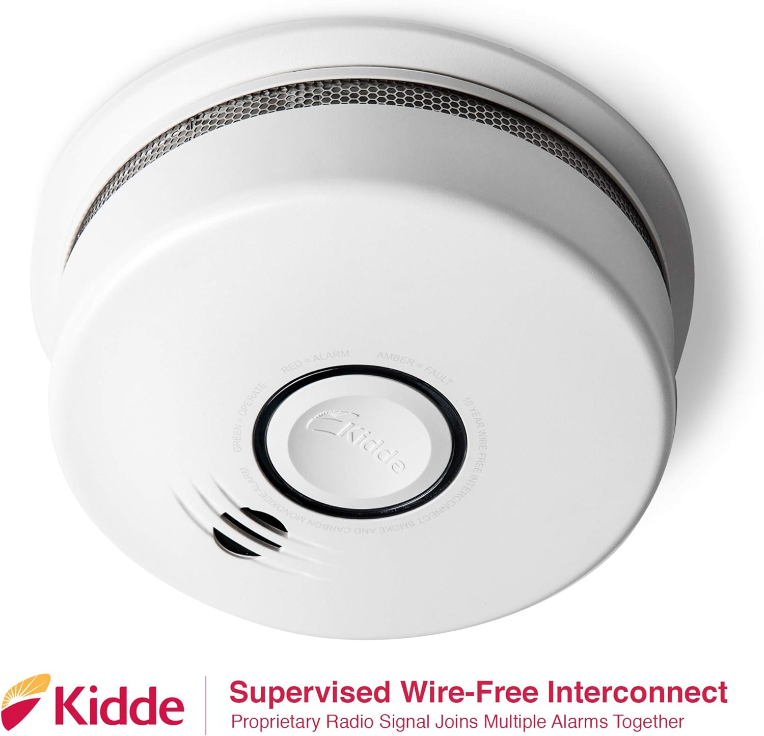 Kidde Smoke & Carbon Monoxide Detector, Lithium Battery Powered, Interconnect Combination Smoke & CO Alarm, Voice Alert