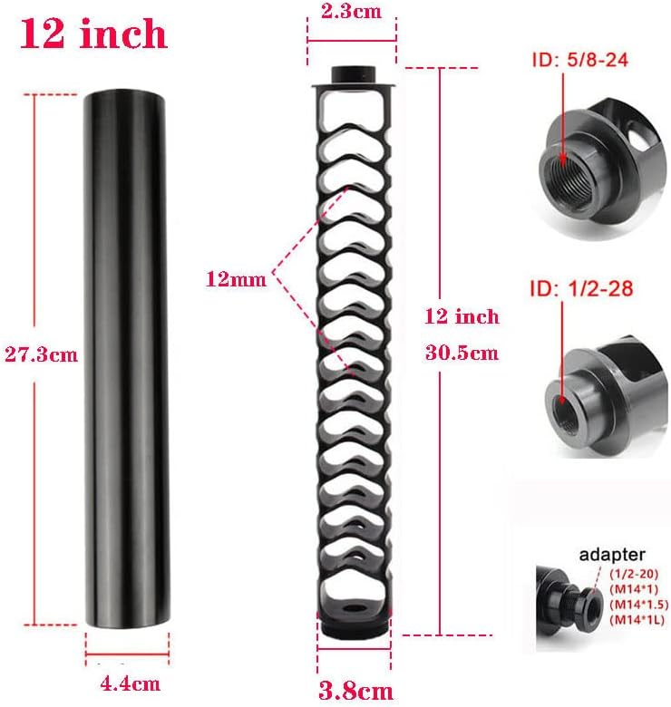1/2-28 12 inch Fuel .7075 Aluminum for Filter Car Accessories black…