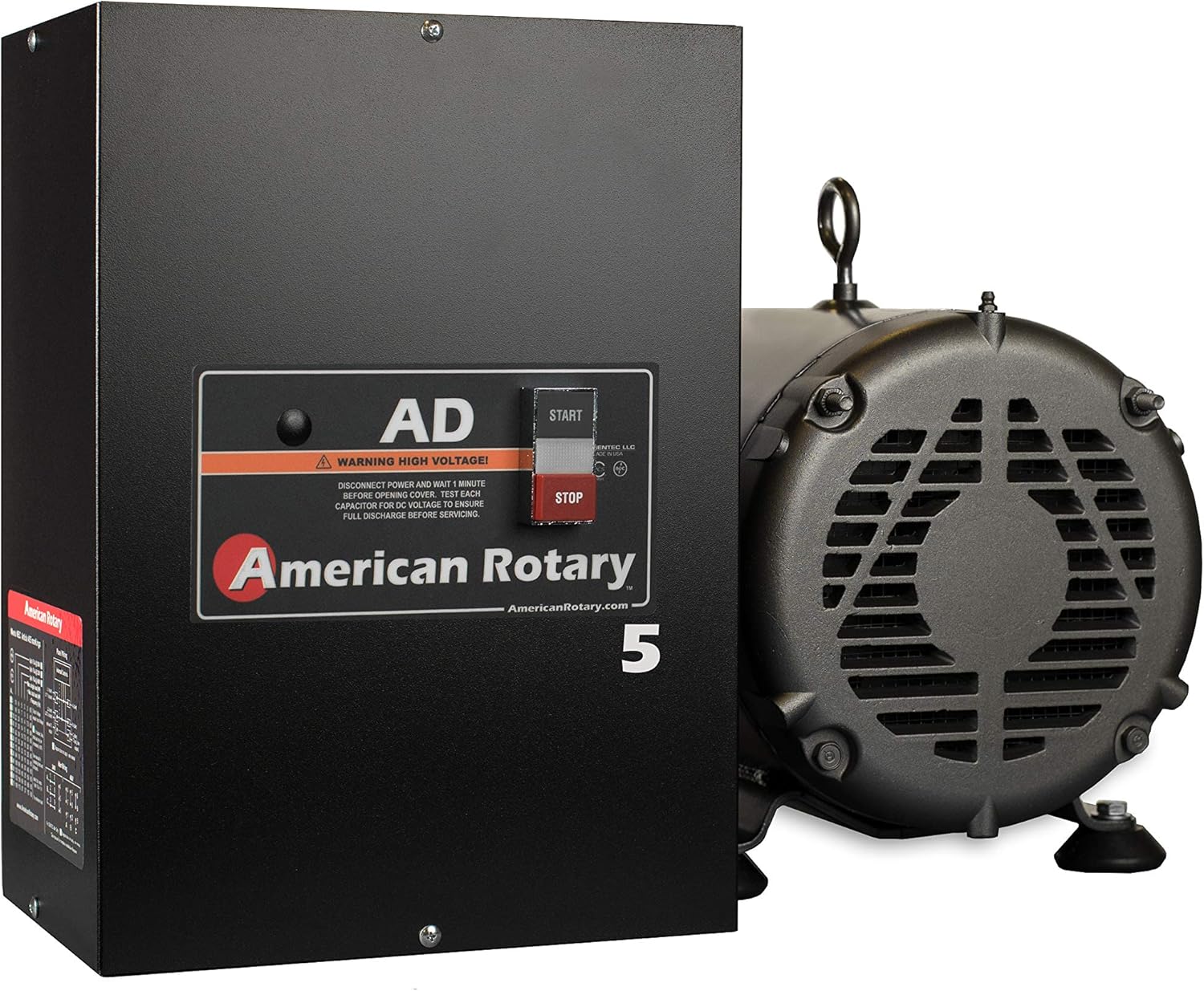 Rotary Phase Converter AD5 – 5 HP Digital Controls Heavy Duty HD CNC | Can Start up to 2.5 HP/ 7 AMPS 208v-240v Load