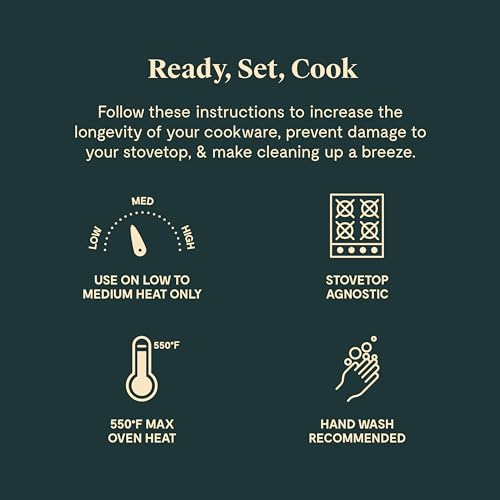 Caraway Square Cookware Set - Square Pans Set - Perfect for Griddling, Toasting, Searing, Roasting, and More - Non-Stick Ceramic Coated Pans - Non Toxic, PTFE & PFOA Free - Marigold