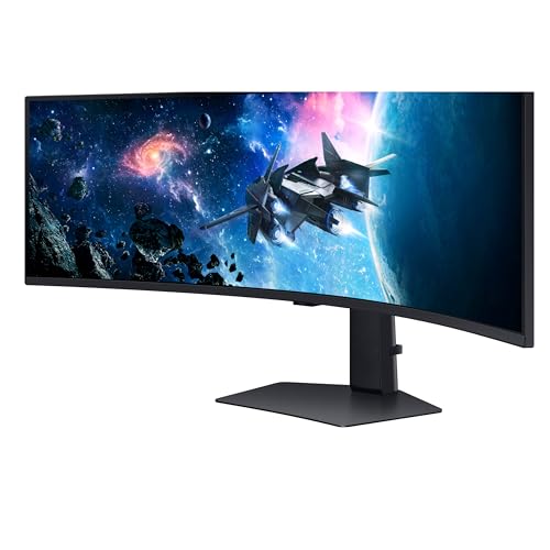 SAMSUNG 49" Odyssey G9 (G95C) Series DQHD 1000R Curved Gaming Monitor, 240Hz, 1ms(GtG), DisplayHDR 1000, AMD FreeSync Premium Pro, Eye Saver Mode, Auto Source Switch+, LS49CG950ENXZA, 2024