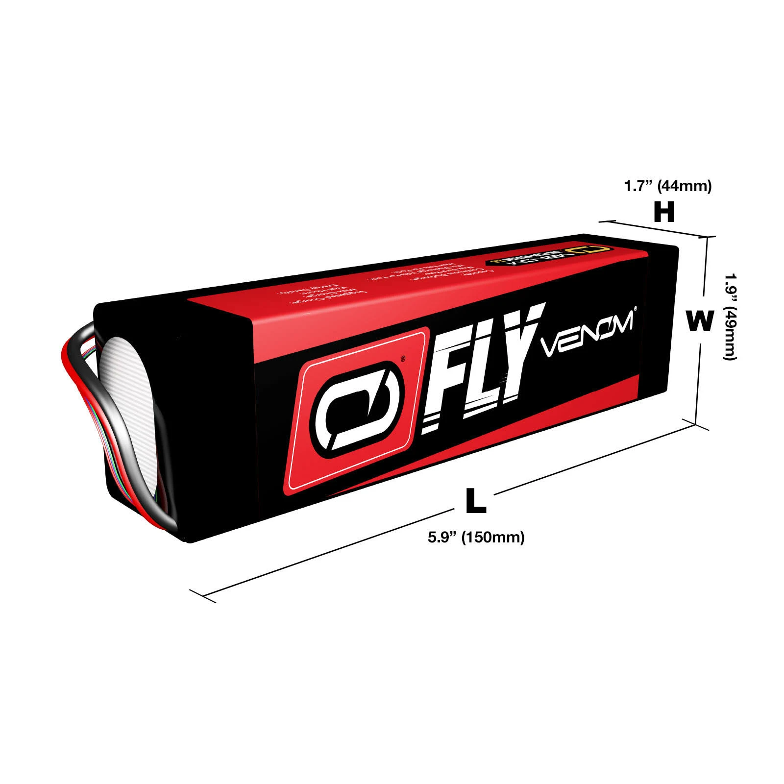 Venom 5000mAh 6s 22.2V 50C LiPo, Fly :UNI 2.0 Plug