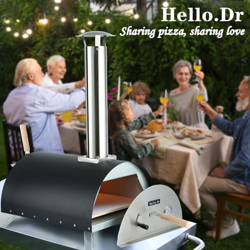 Hello. Dr 13" wood and gas pizza oven outdoor propane-propane pizza oven outdoor-Outdoor pizza oven gas-propane pizza oven outdoor with Pizza Cutter& Carry Bag,pizza stone, pizza peel.