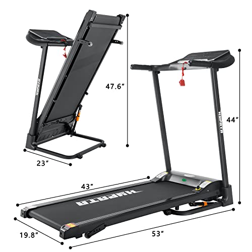Treadmill 300 lb Capacity,Max 2.5 HP Folding Treadmills for Running and Walking Jogging Exercise with 12 Preset Programs, 300 LBS Weight Capacity,Treadmills for Home