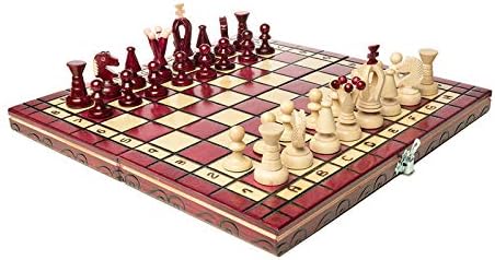 Wooden Chess Set Paris Cherry Wooden International Board Vintage Carved Pieces