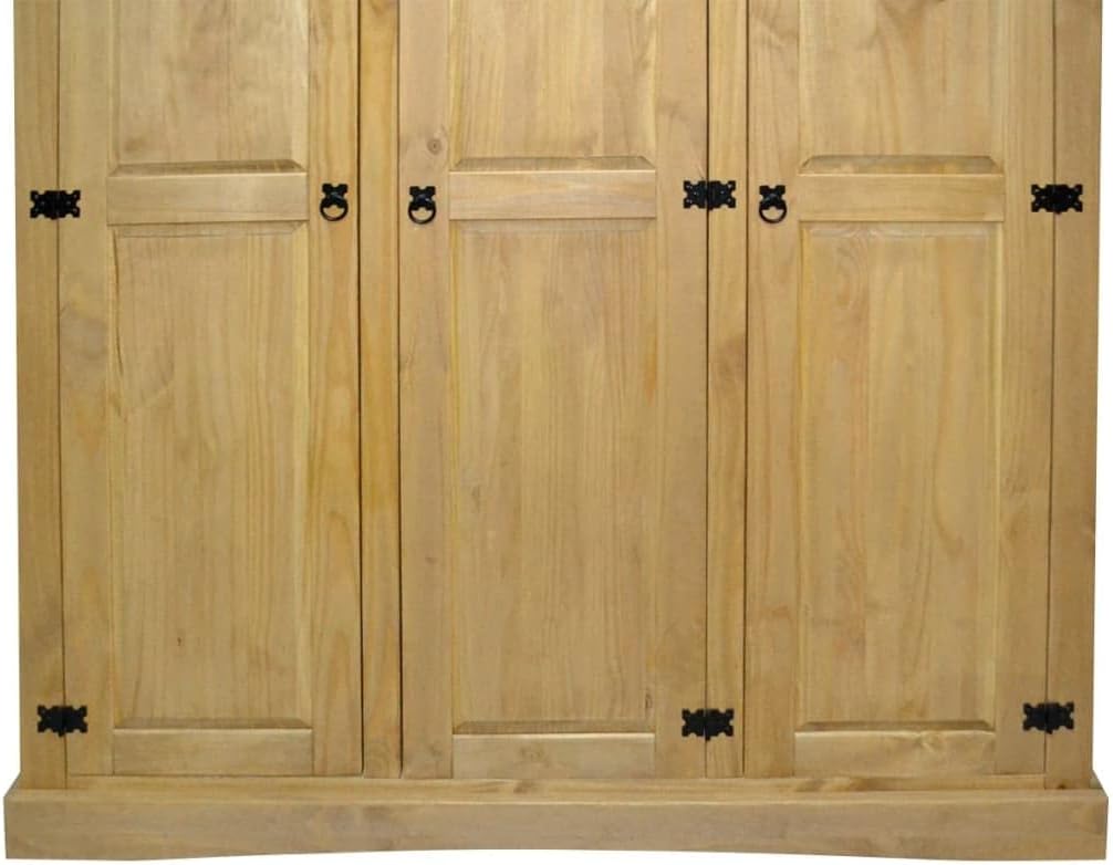 Wardrobe Mexican Pine Corona Range 3 Doors.Cabinets & Storage,Cupboards & Wardrobes