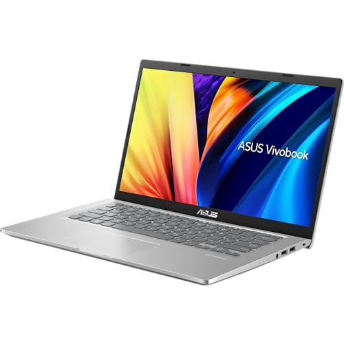 ASUS VivoBook Laptop, 14” HD Display, 11th Gen Intel Core i3-1115G4 Processor, 12GB RAM, 256GB SSD, Wi-Fi, Bluetooth, Webcam, HDMI, Windows 11 Home, Silver
