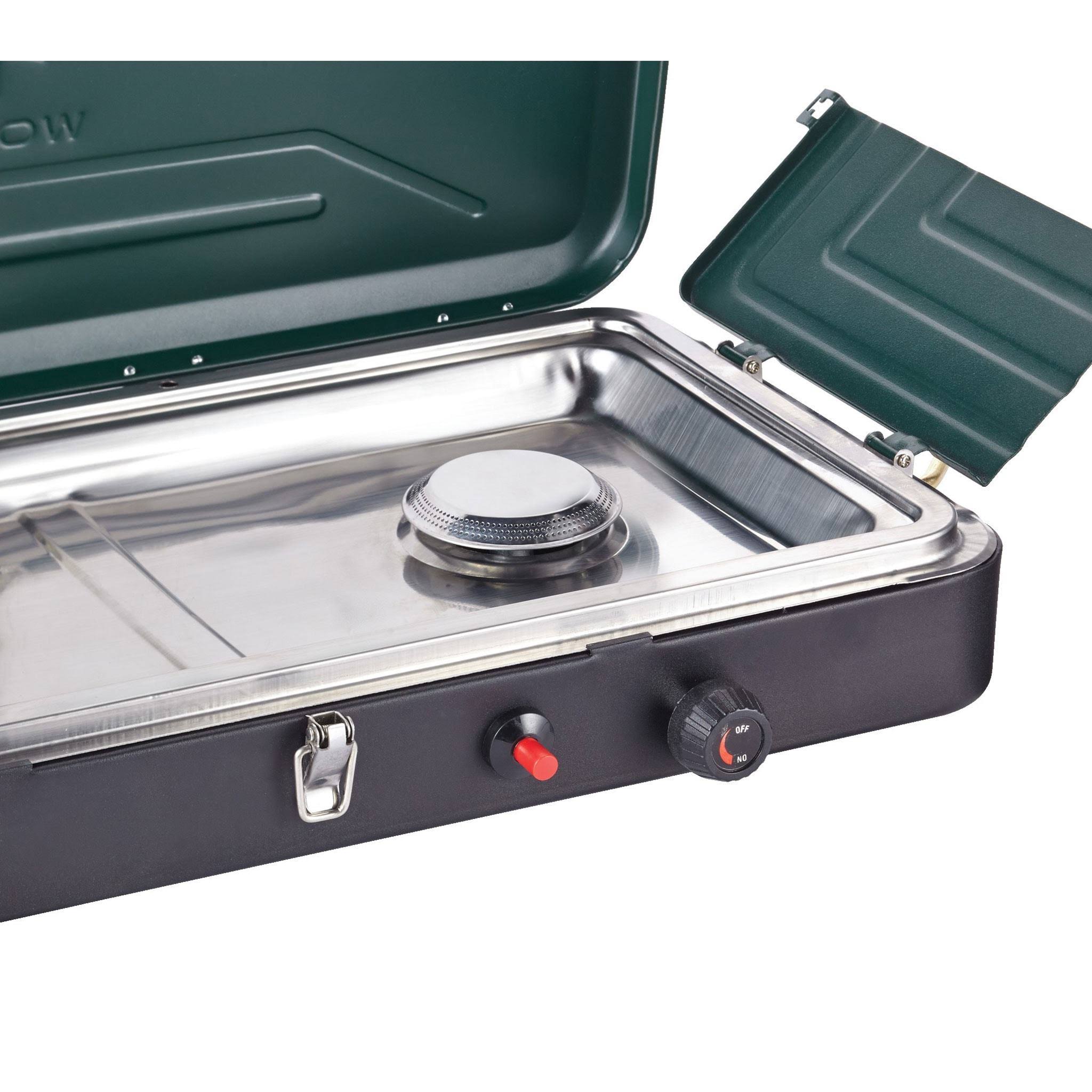 Woods Portable Propane Camping Stove with 2 Burners