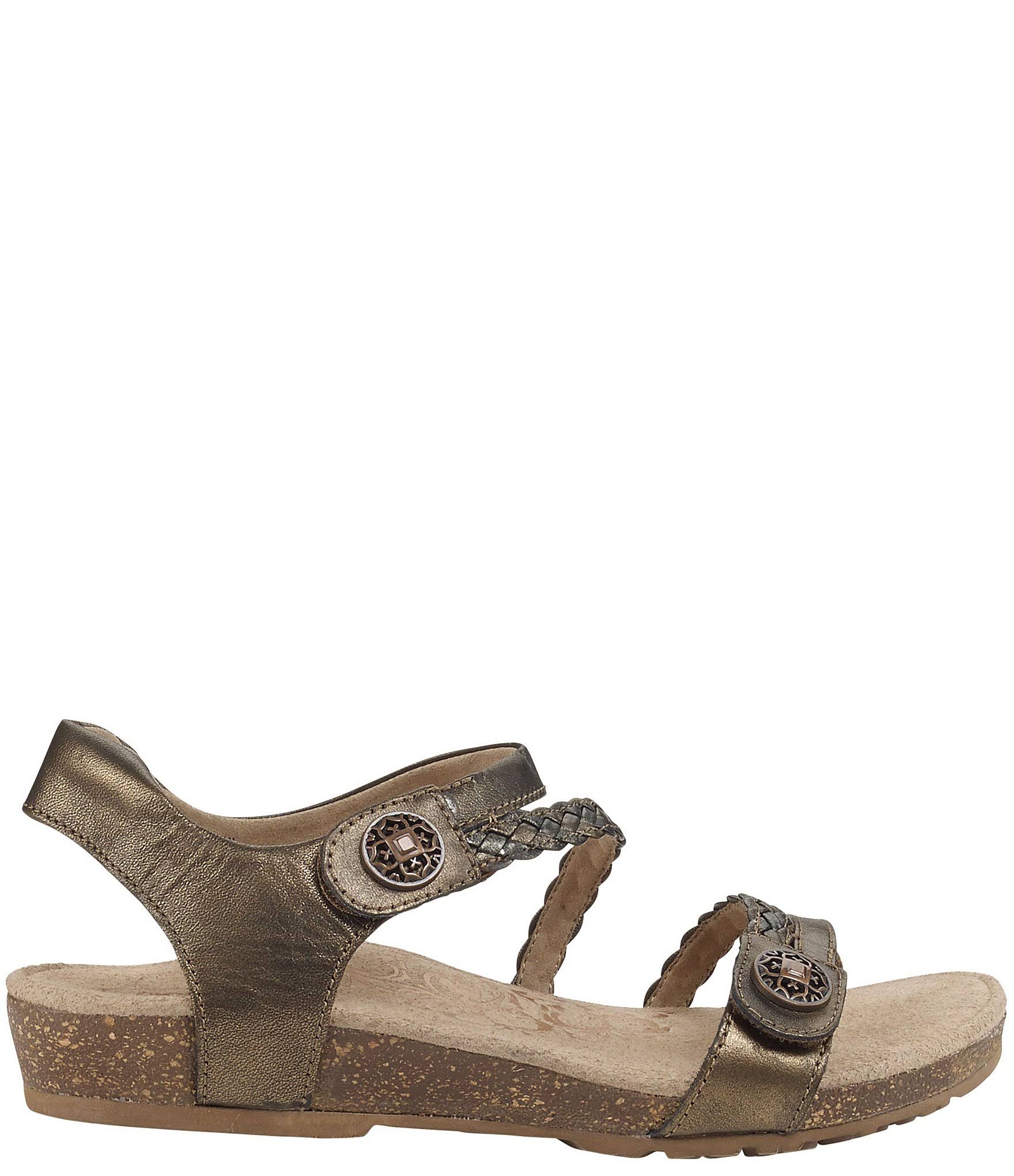 Aetrex Jillian Bronze Leather 6 M
