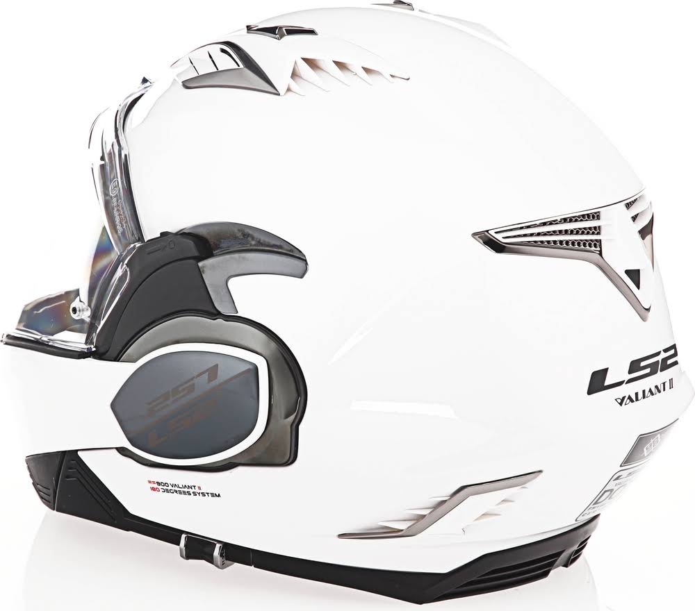 LS2 Valiant II Solid Modular Adult Street Helmets Gloss White / 2XL