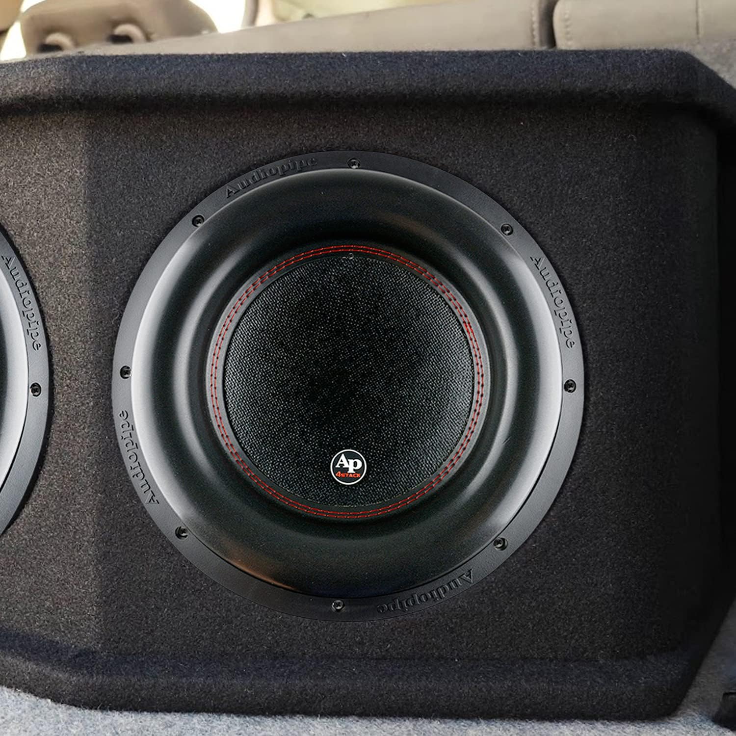 AudioPipe TXX-BDC4-12D 12 Inch 2,200 Watt High Performance Powerful Dual 2 Ohm DVC Vehicle Car Audio Subwoofer Speaker System, Black