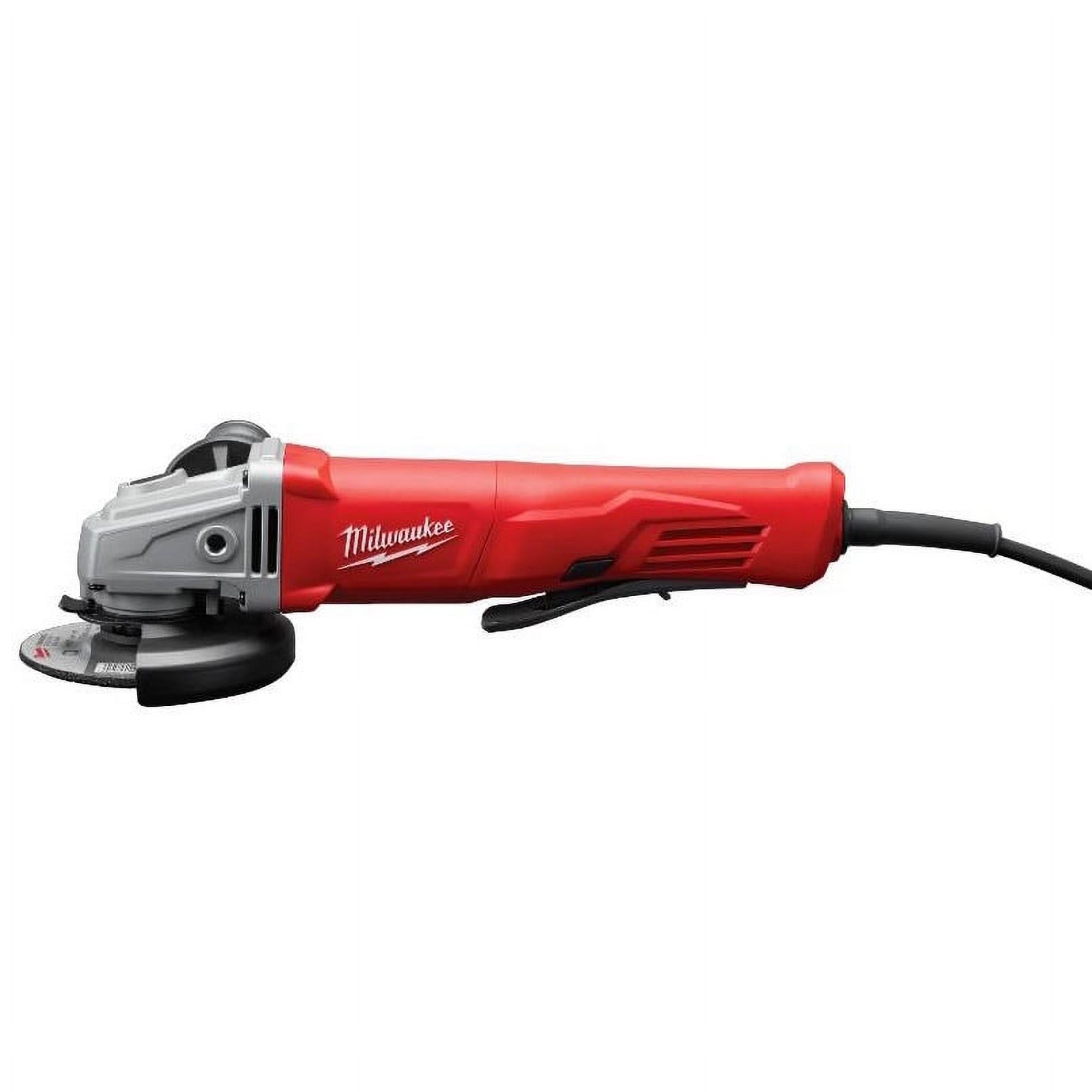 Milwaukee 6141-30 11 Amp Corded 4-1/2" Small Angle Grinder Paddle Lock-On, Red