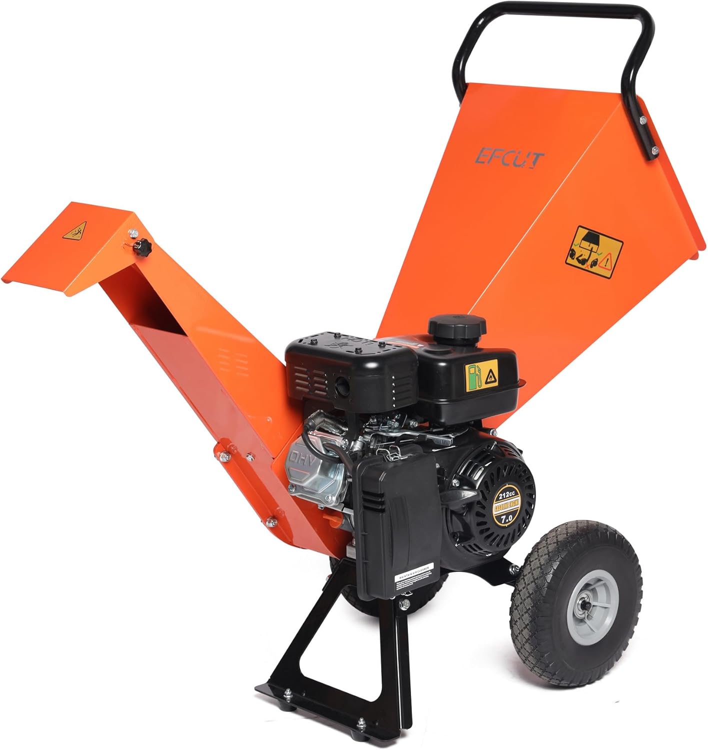 Wood Chipper Shredder Mulcher 7HP Gas Powered Heavy Duty Compact Design 3" Inch Max Capacity (R0)