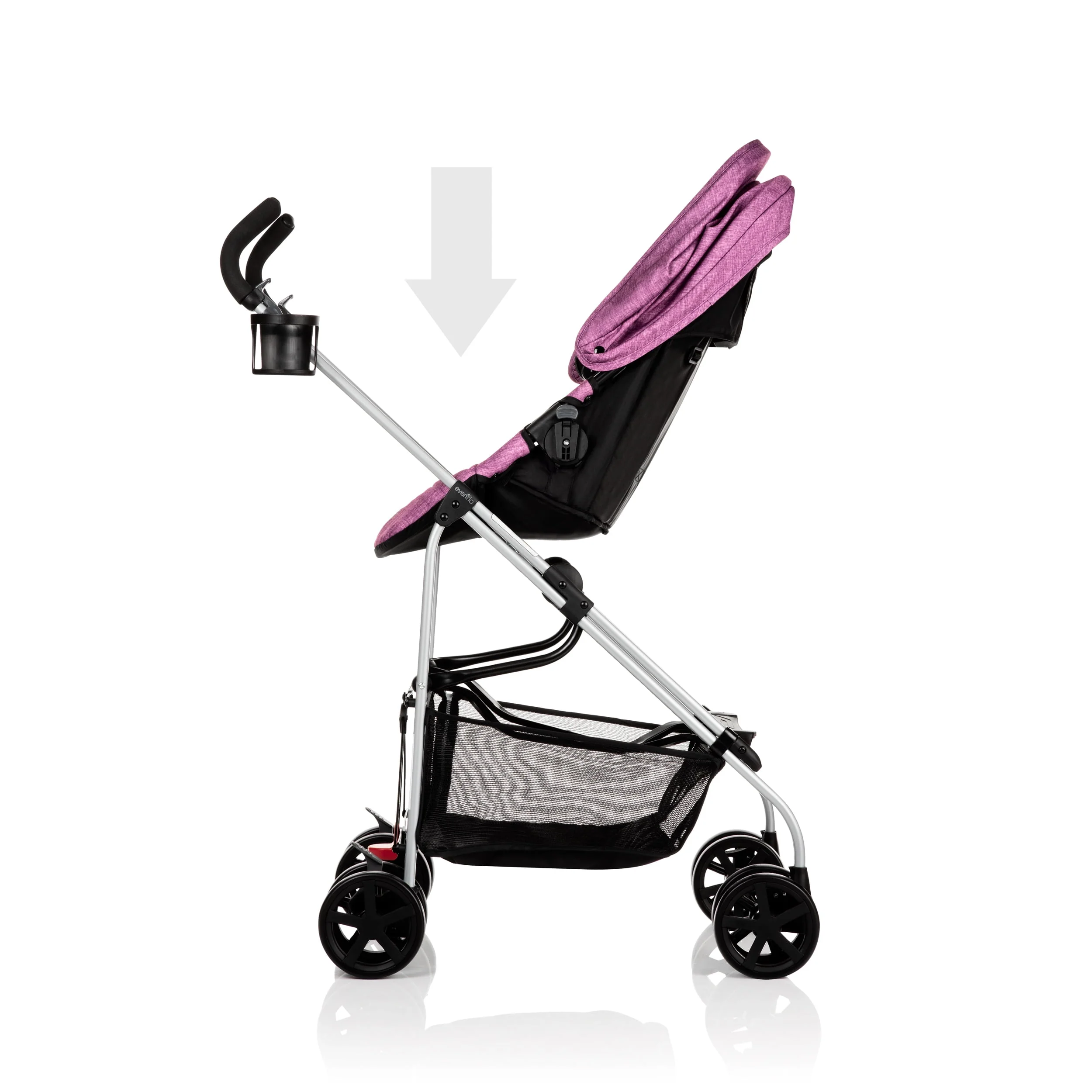 Evenflo Reversi Lightweight Reversible Stroller (Altair Black), Unisex