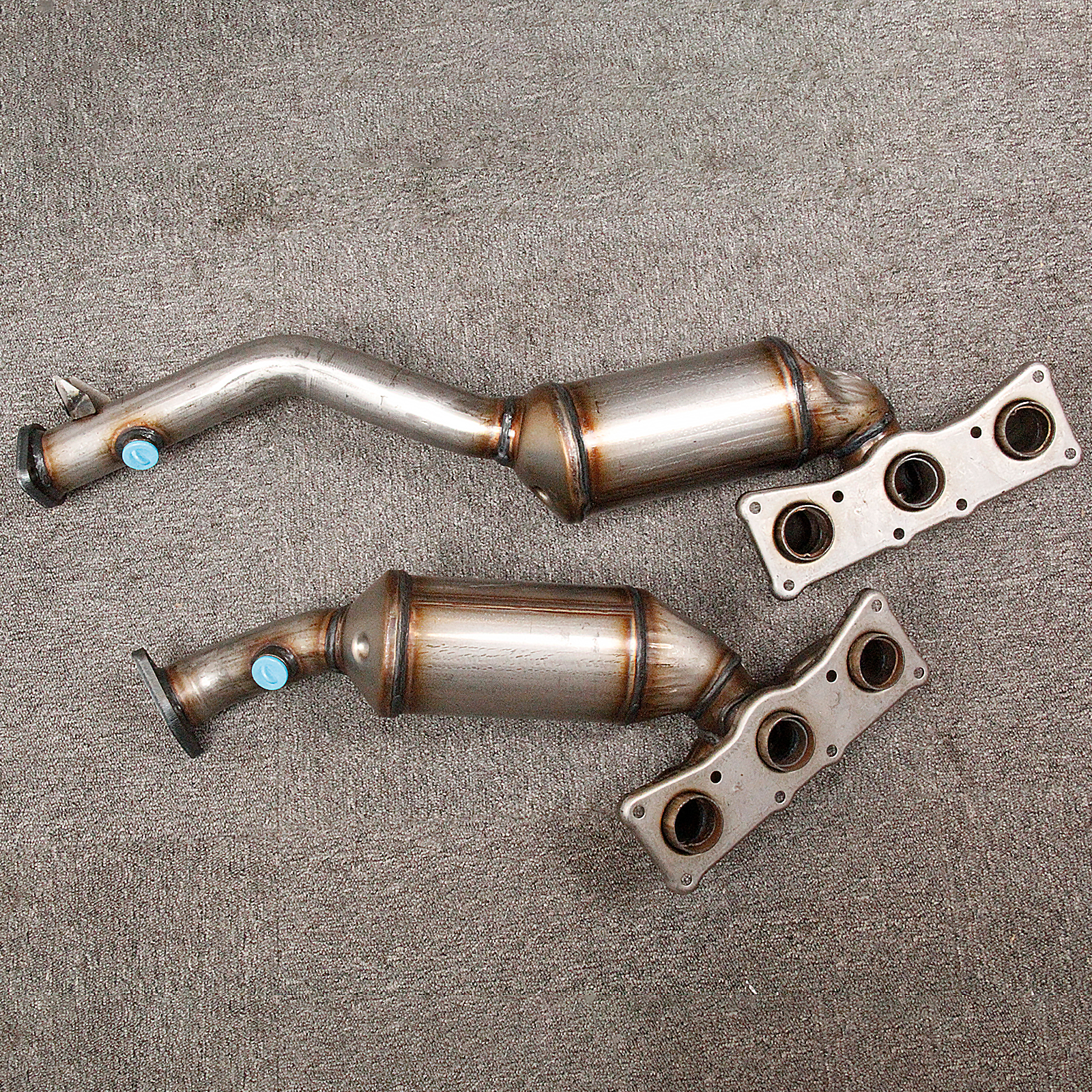 Set of 2 Front Manifold Catalytic Converter For 2007 TO 2010 BMW X5 Direct Fit