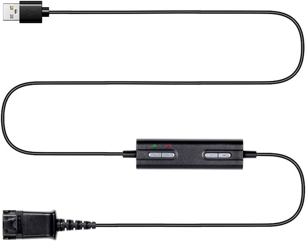Headset QD (Quick Disconnect),Compatible with Plantronics Headset.QD Cable with Single 3.5mm Plug for Smartphones Mobile Phones,Laptop etc