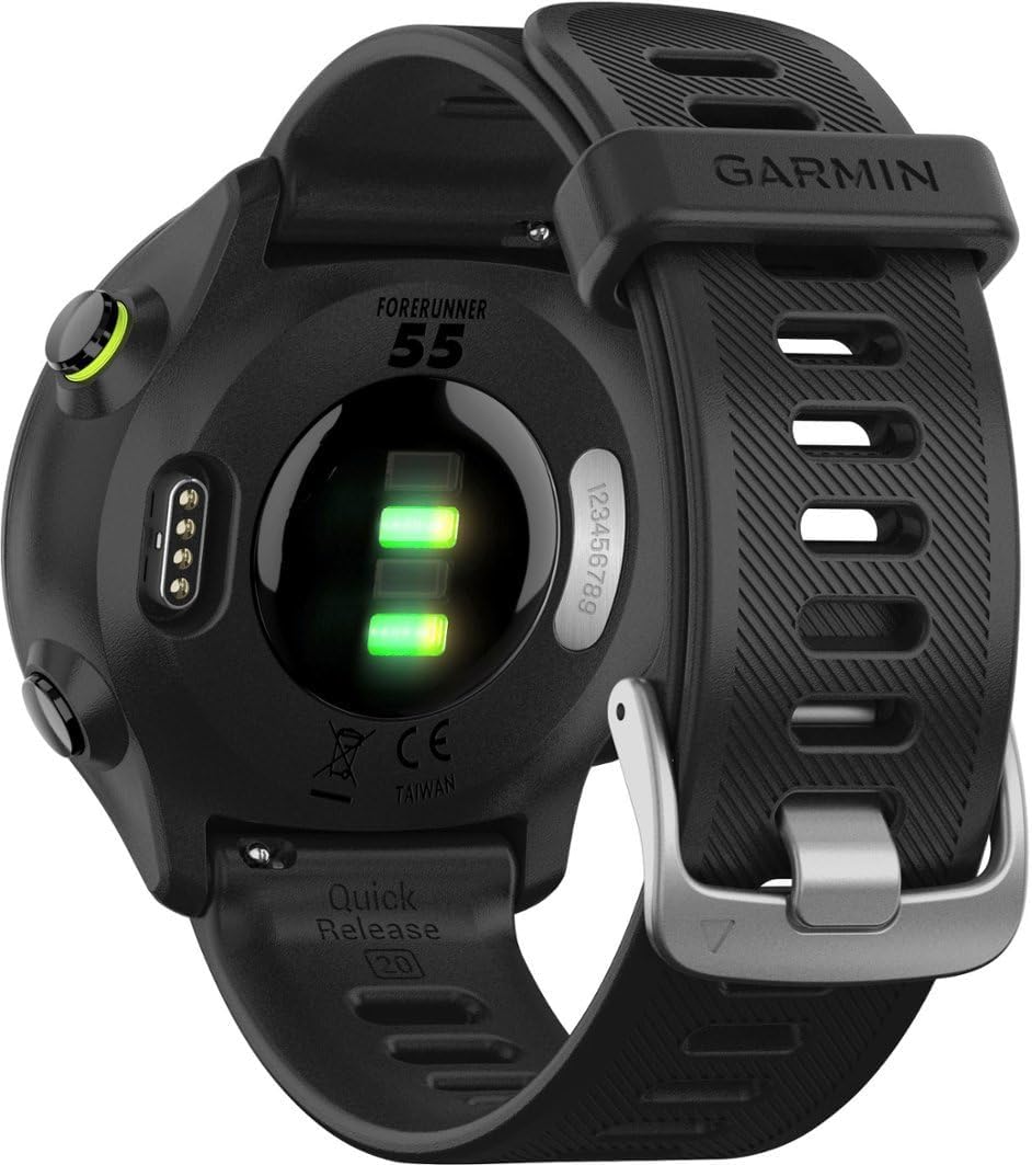 Garmin Forerunner 55 GPS Running Smartwatch (Black) Power Bundle