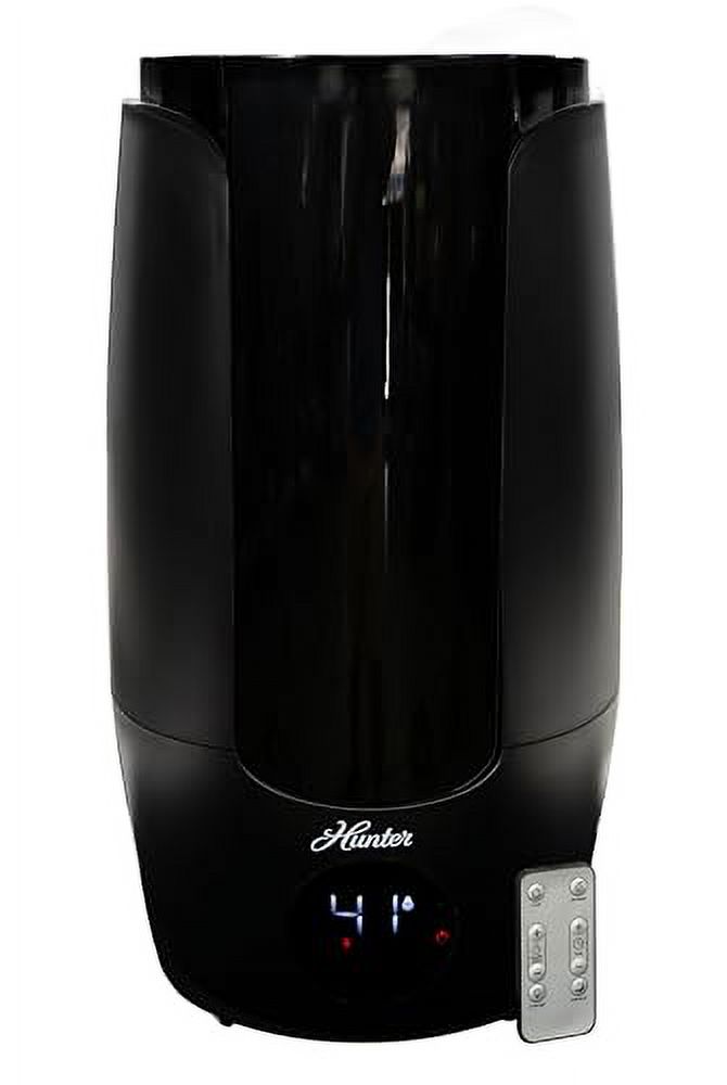 HHU400 Hunter Aspire Series Ultrasonic Humidifier (8.3L) - Vibration Technology Humidifier with Long Lasting Mist for Large Spaces - Extension Wand & 360 Degree Nozzle for Even Distribution - Black