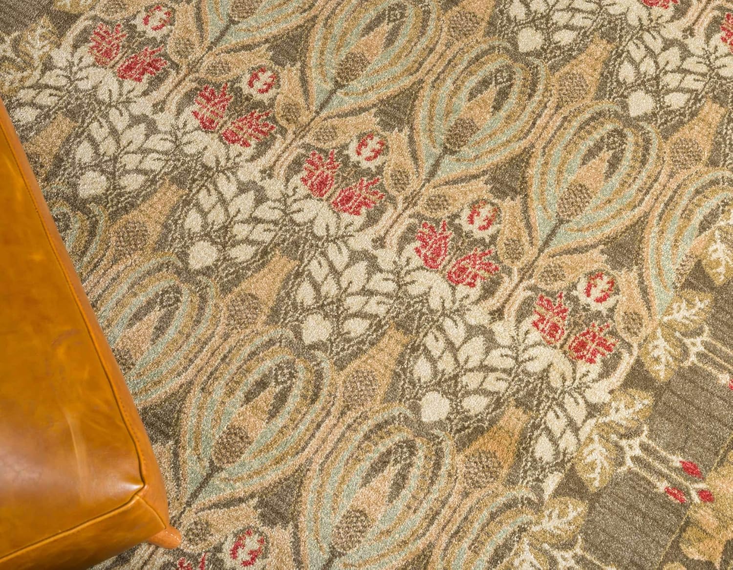 Unique Loom Edinburgh Collection Area Rug - Canmore (10' 6" x 16' 5" Rectangle, Brown/ Light Blue)