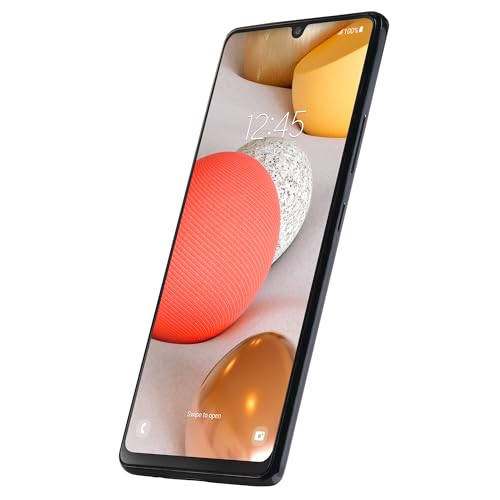TracFone Samsung Galaxy A42 5G Locked 128GB 5000mAh Battery 48MP Main Camera 6.6-in. HD+ Super AMOLED Infinity-U Display Black