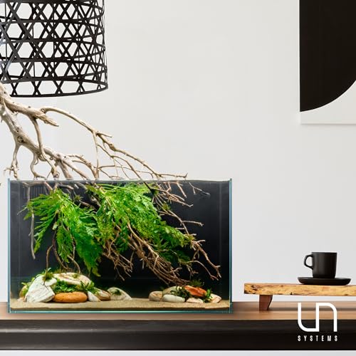 Ultum Nature Systems Dual All in One Complete Rimless Aquarium for Freshwater & Saltwater Tanks, Triple-Chamber Filter System Included, Integrated Fish Tank Kit w/Sleek Design