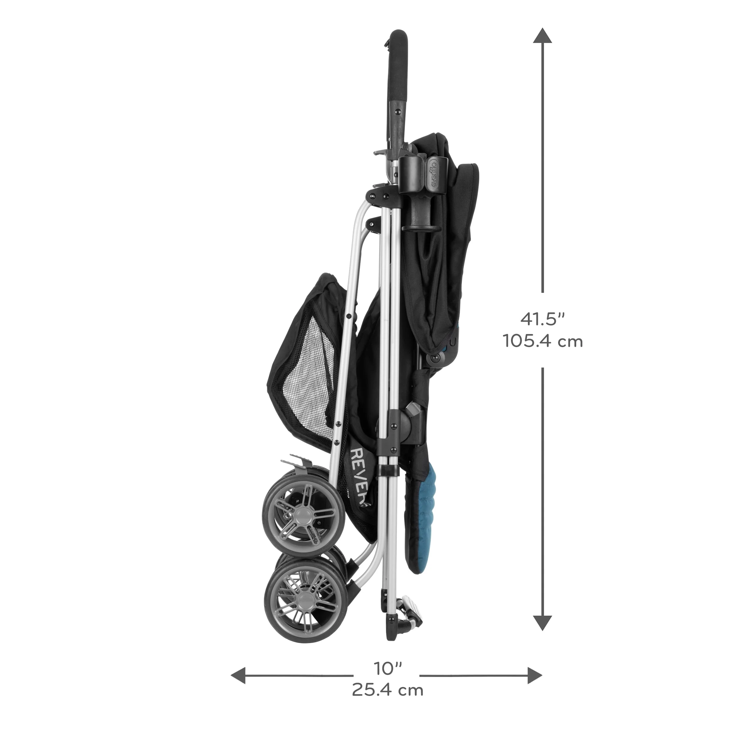 Evenflo Reversi Lightweight Reversible Stroller (Altair Black), Unisex