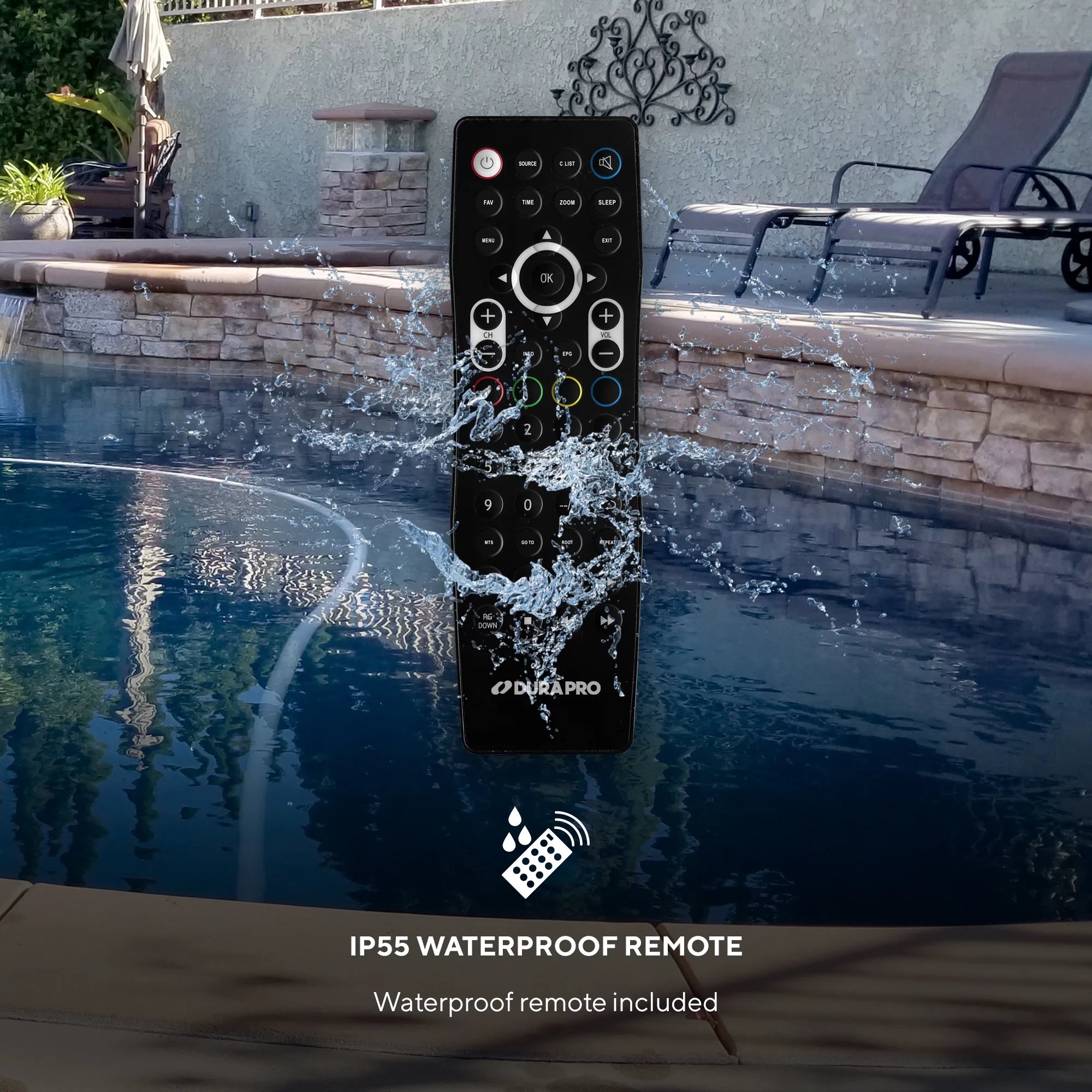 Suncast 43" Outdoor Partial Shade 4K UHD LED TV with Waterproof Remote + Compatible Wall Mount (SNCT4300)