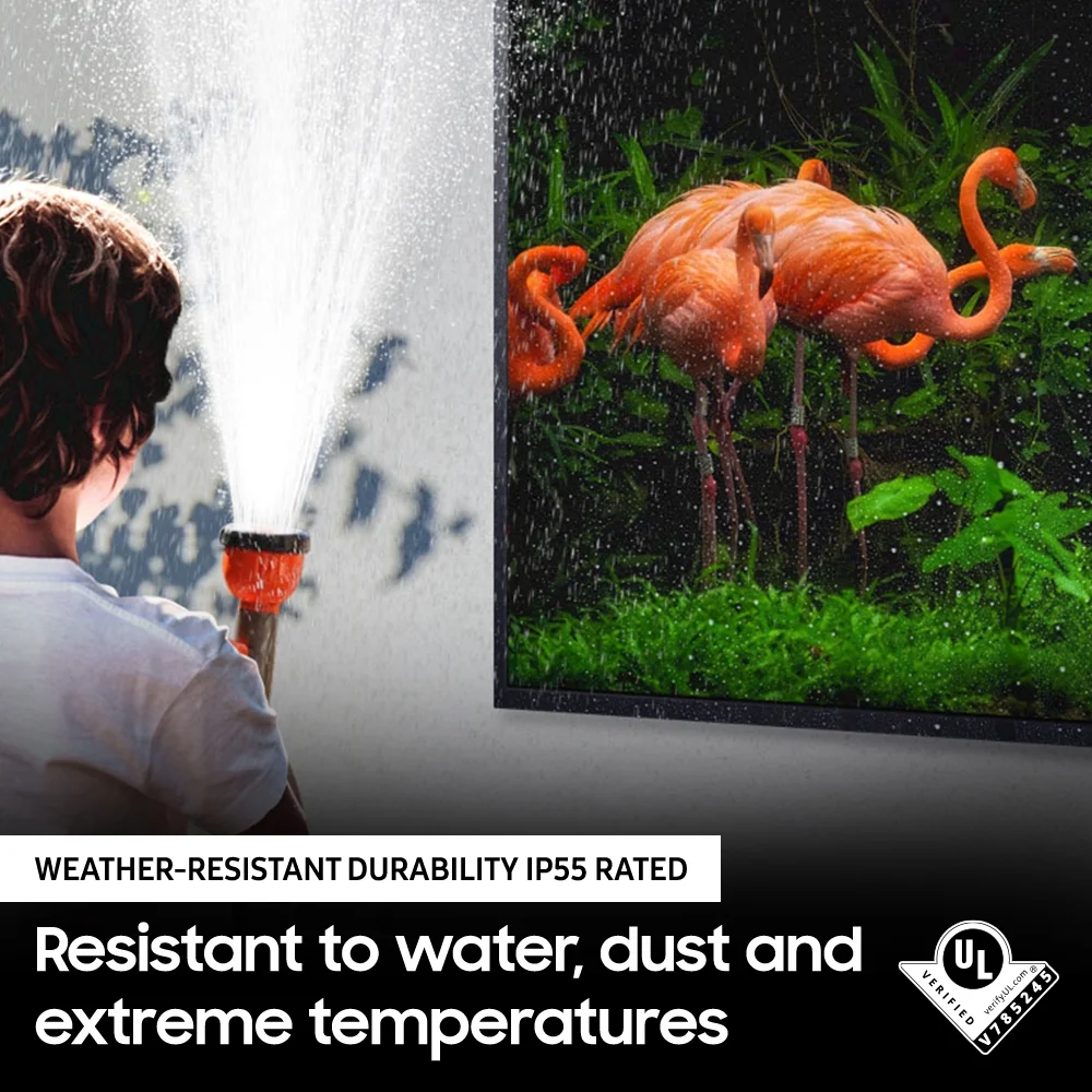 SAMSUNG 75" Class The Terrace Full Sun Outdoor QLED 4K (2160P) LED Smart TV QN75LST9TAFXZA