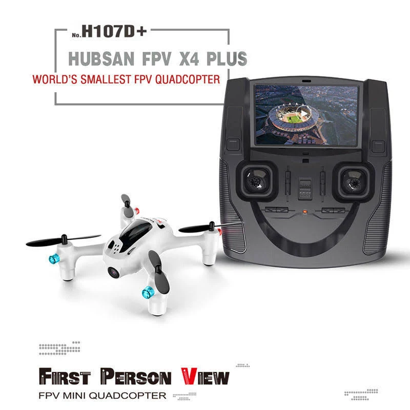 Hubsan X4 H107d+ FPV X4 Plus RTF Quadcopter 720p HD Camera 6-Axle Gyro RC H