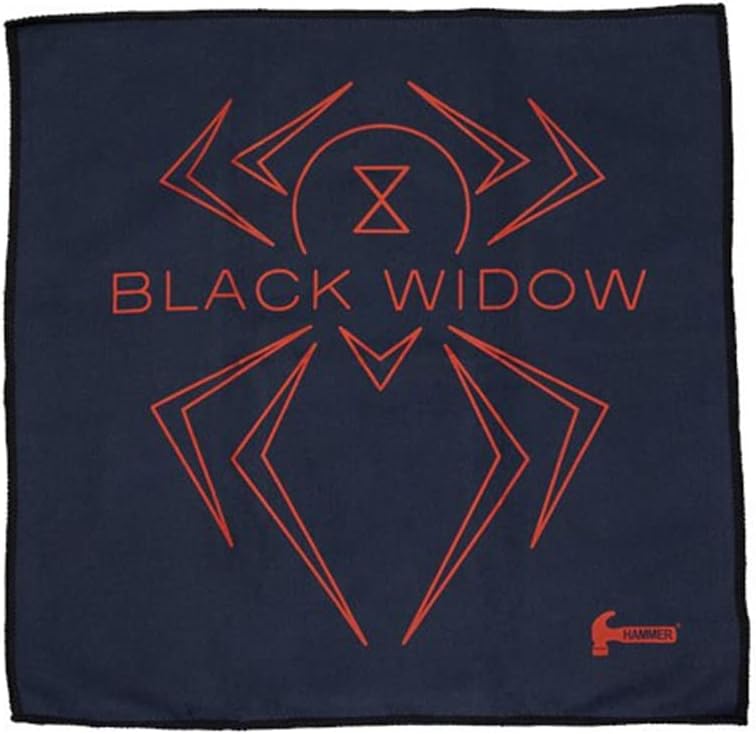 Hammer Black Widow 3.0 Bowling Ball 14lbs & Bowling Products Bowling Widow Micro Suede Towel, Black