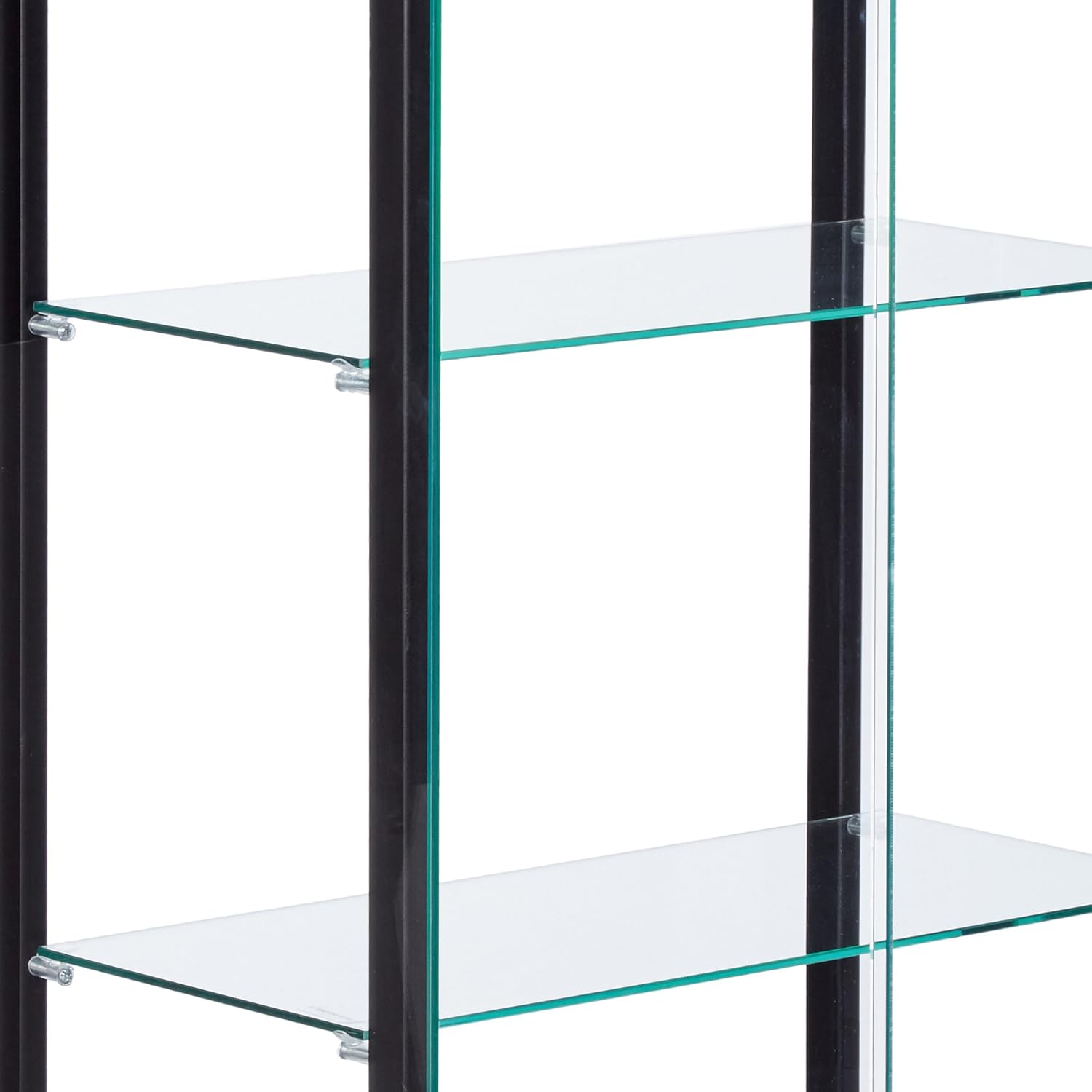 COASTER 5-Shelf Glass Curio Cabinet Black and Clear