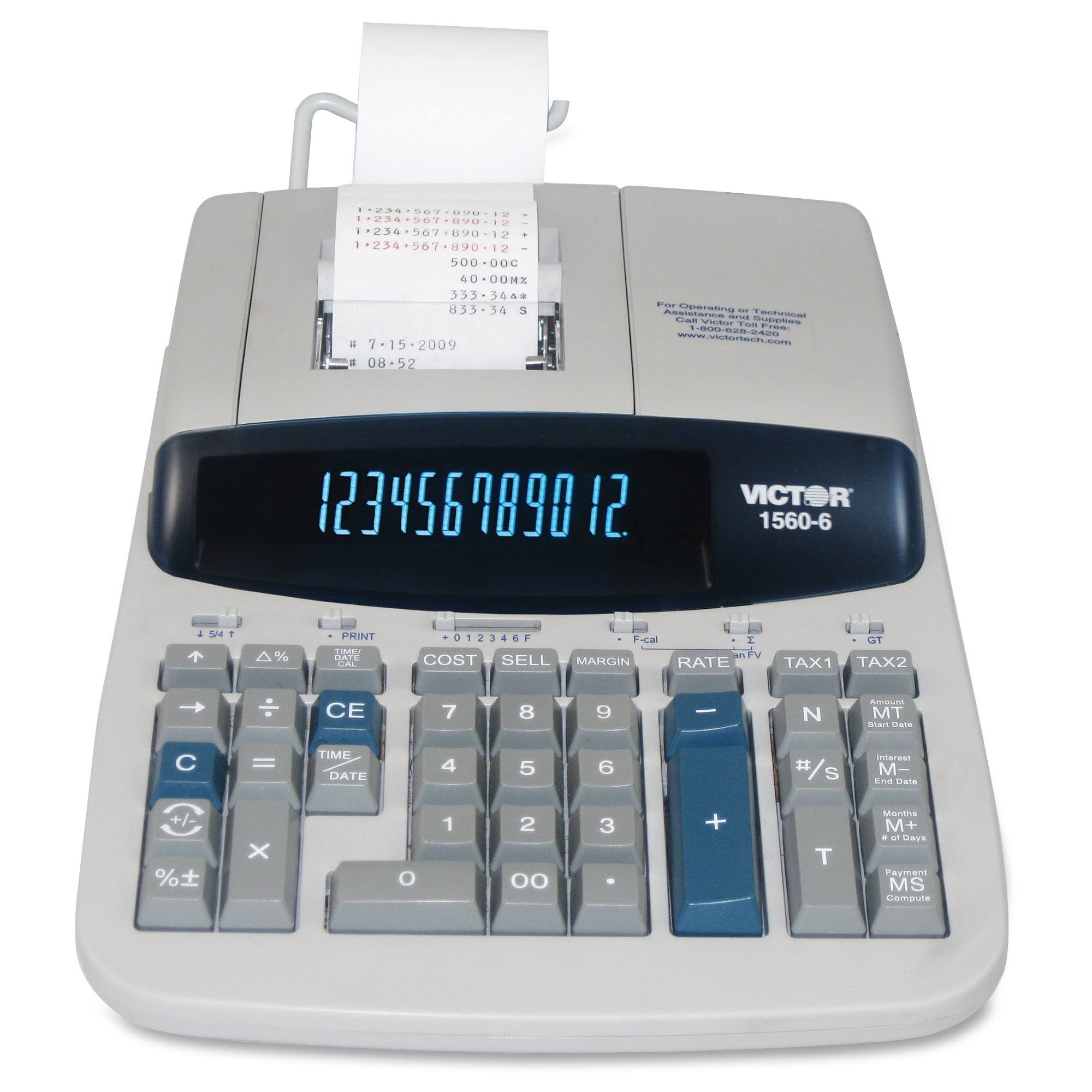 Victor 1560-6 Printing Calculator