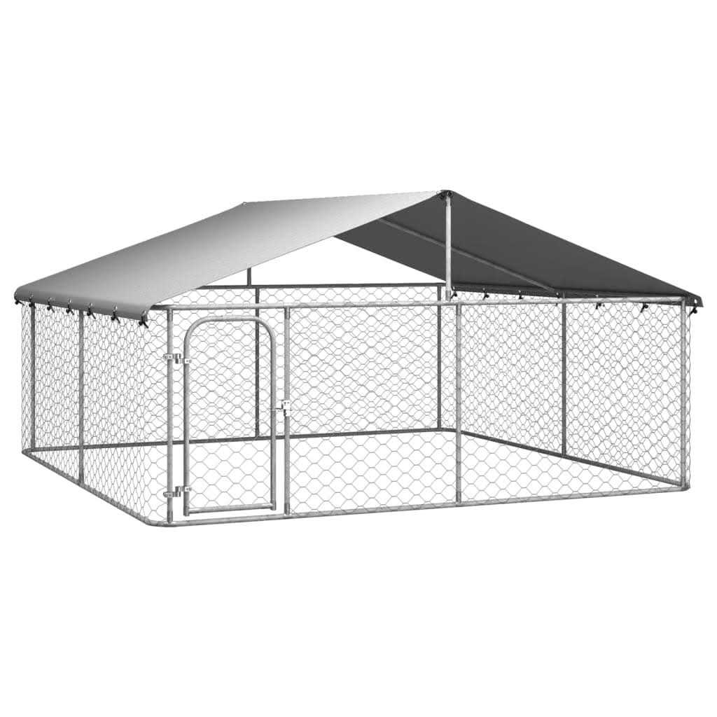 vidaXL Outdoor Dog Kennel with Roof - Pet Supplies online store